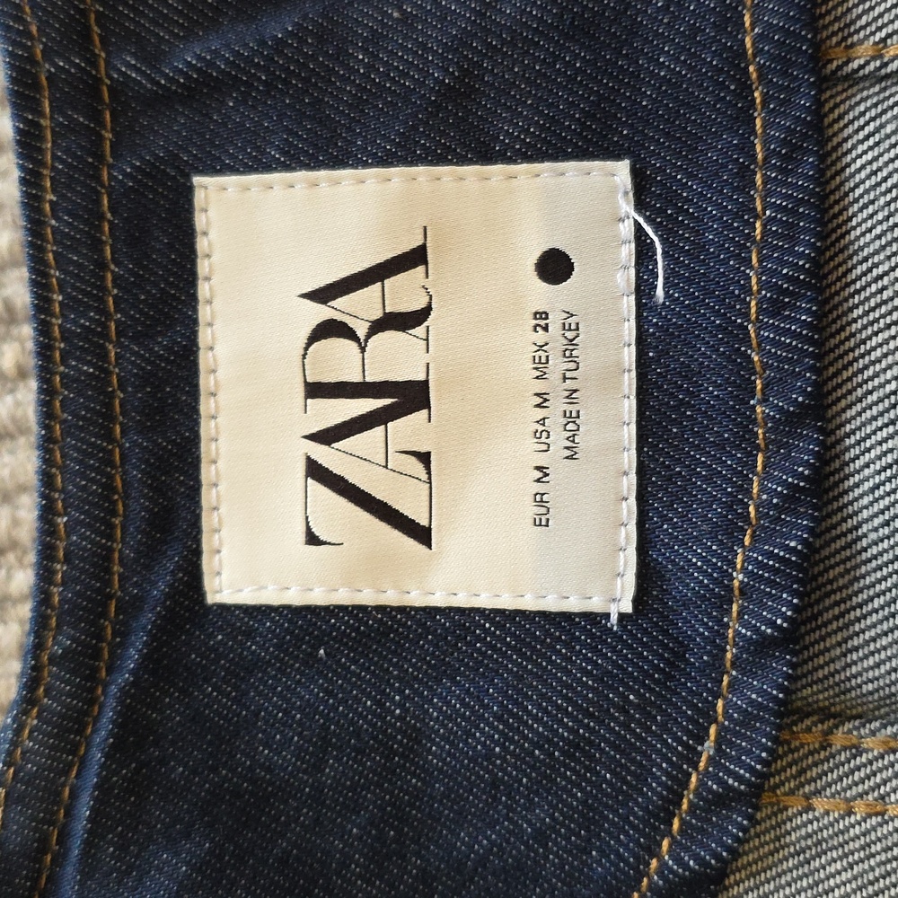 Zara Collection Blogger Fave Fitted Denim Blazer/Jacket Size Medium - Picture 11 of 12
